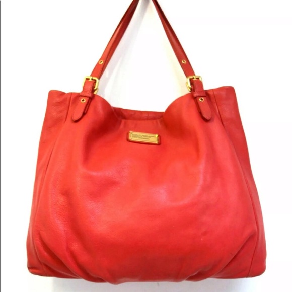 MARC BY MARC JACOBS BRIGHT RED TOTE LARGE - Picture 1 of 7